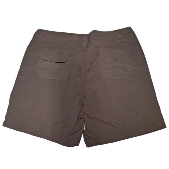World Wide Sportsman Shorts Fishing Lightweight Summer Womens 10 Brown Pockets - Picture 2 of 10